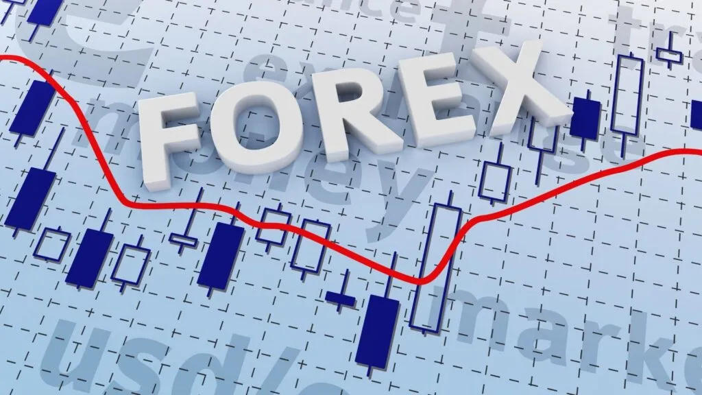 Mum grafikleri üzerinde FOREX yazısı